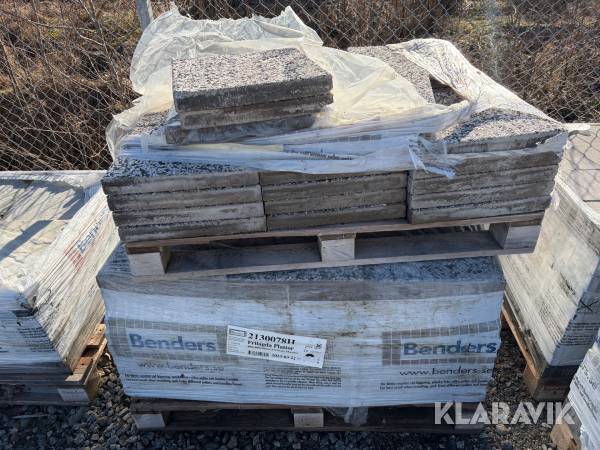 Marksten Benders Frilagda plattor 400 x 400 x 50 mm ca 15 m2 1,5 pall