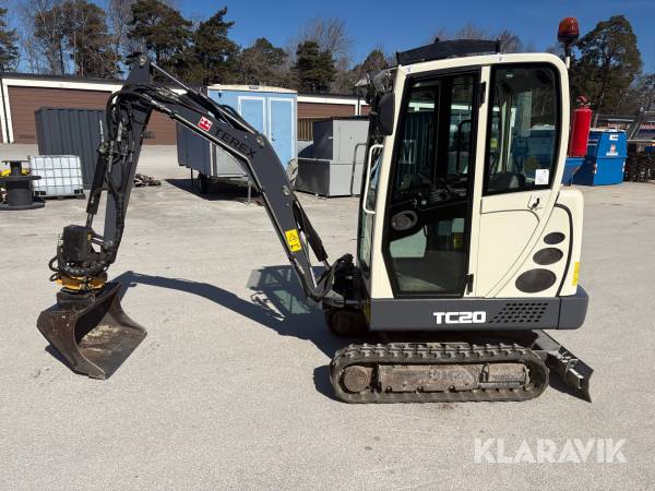 Grävmaskin Terex TC20 med tiltrotator