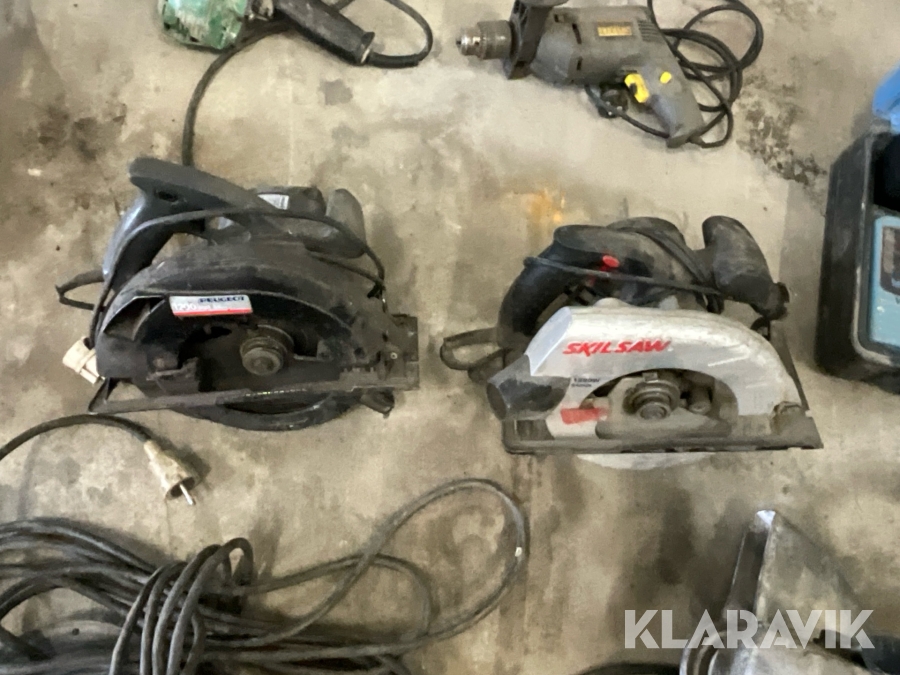 Diverse elhandverktyg