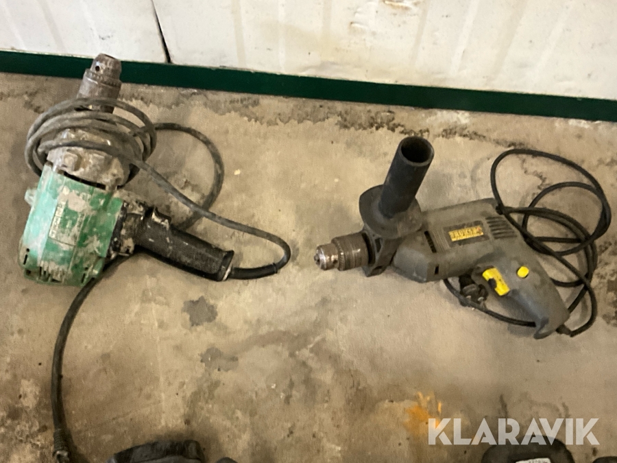 Diverse elhandverktyg