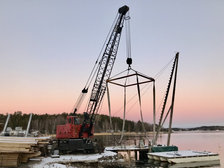 Båtkran / Kran för båtupptagning