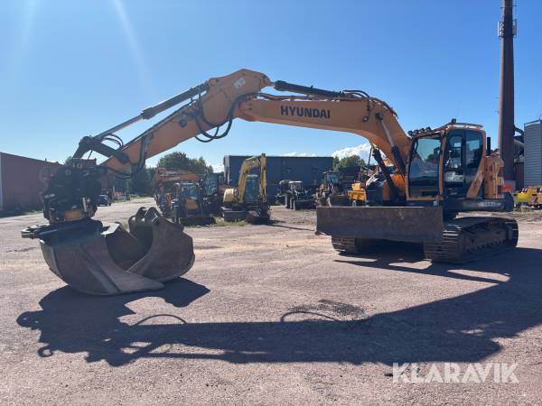 Grävmaskin Hyundai HX235 LCR med redskap
