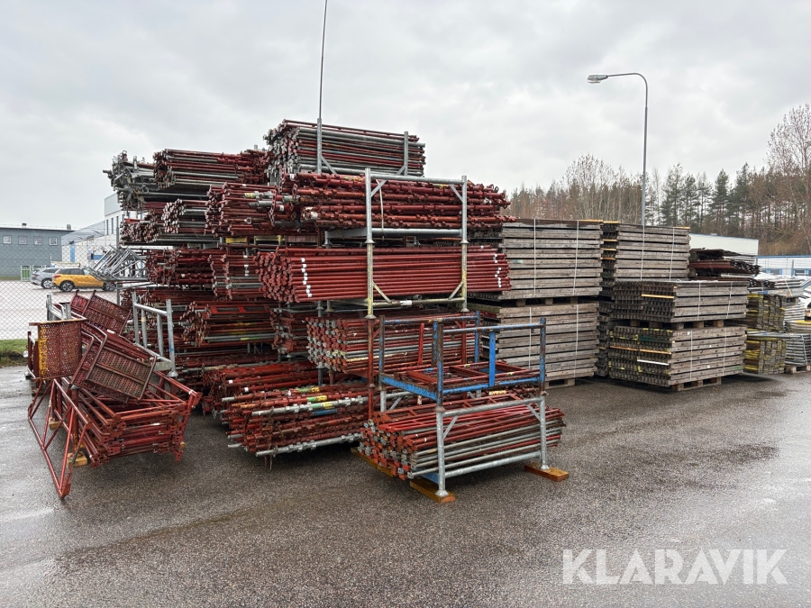 Ställningsmaterial stort parti Haki Byggställning