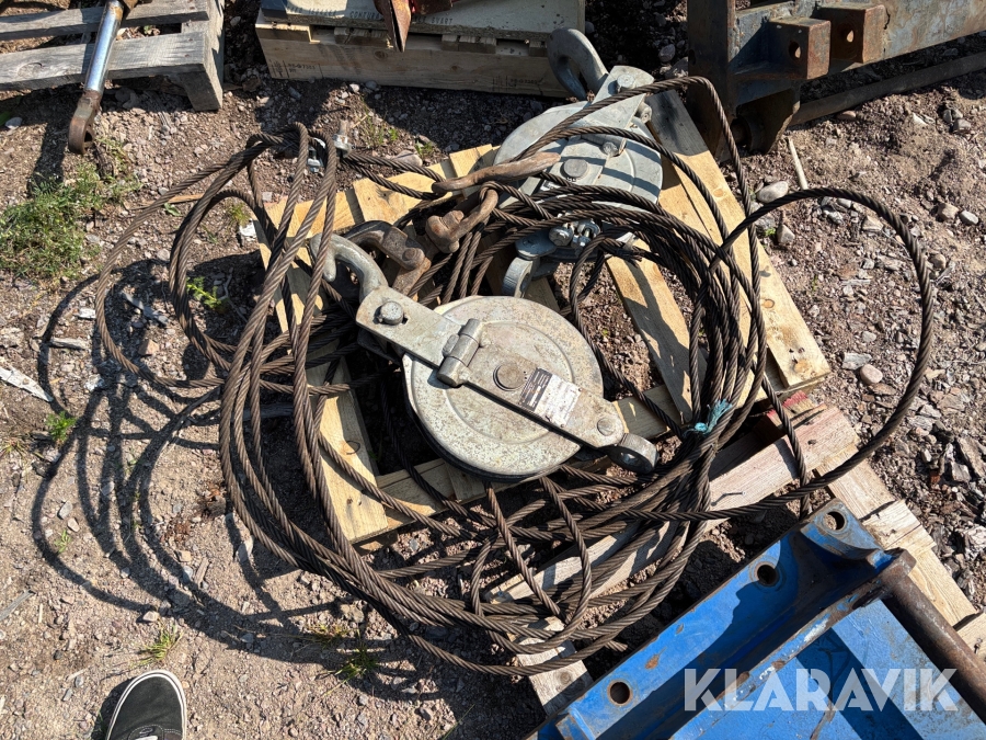 Taljor med lina Månsarps 6000kg 2st