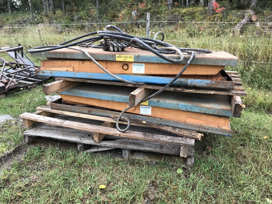 Saxbord 2 st hydrauliska