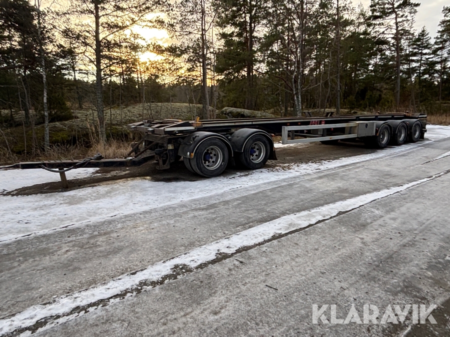 Lastväxlarsläp Jyki V52-W0 för två flak
