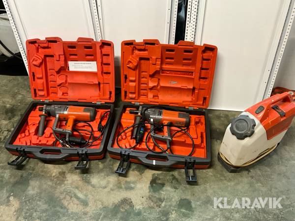 Kärnborrmaskiner Husqvarna DM 230 2 st, med vattentank