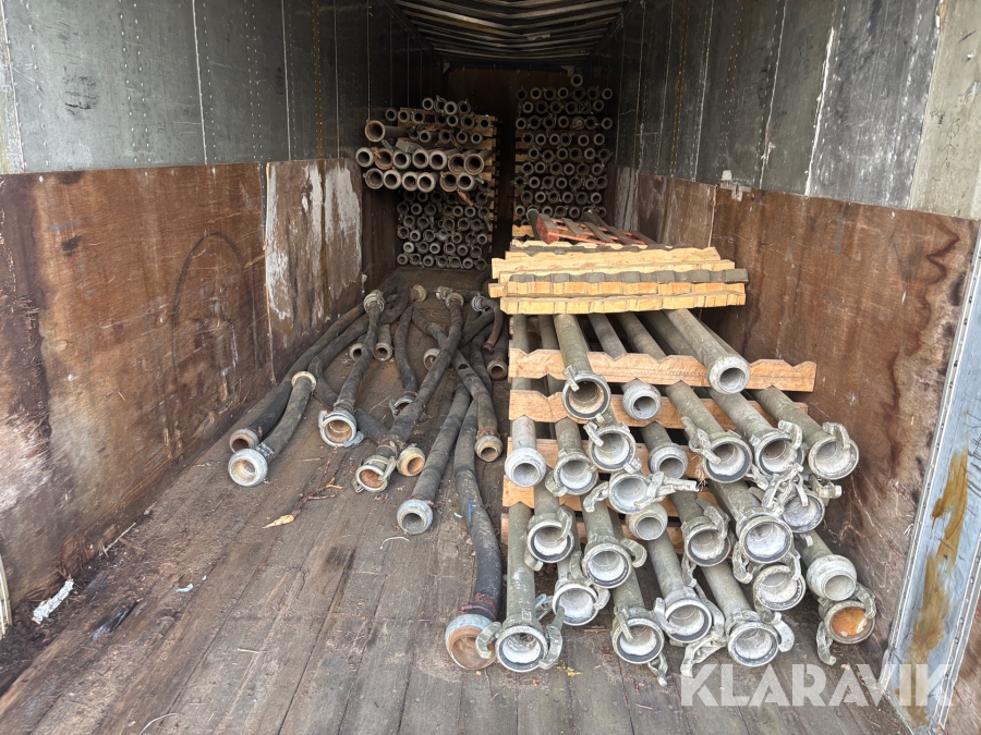 Bevattningsrör aluminium 160 + 14 st