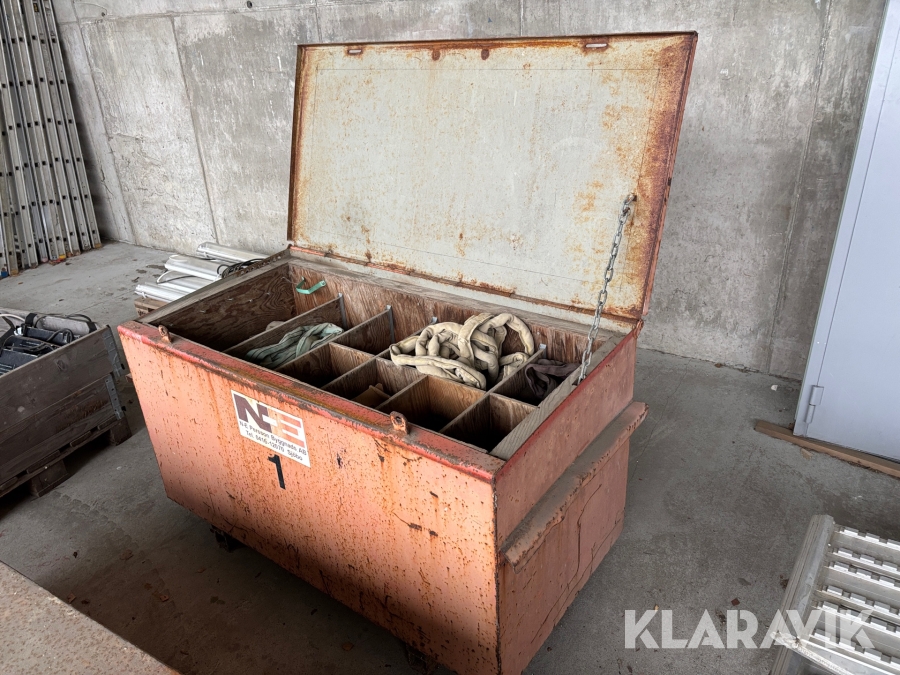 Kranlåda med stroppar