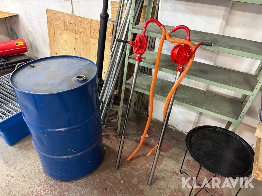 Pumpar till oljefat