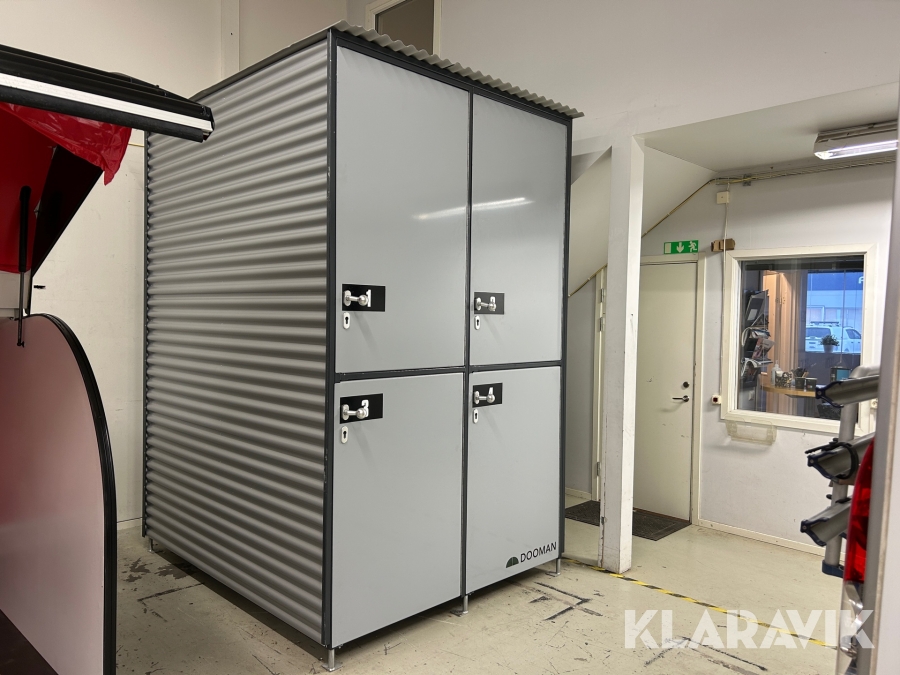 Cykelförråd Dooman med utdragsskenor