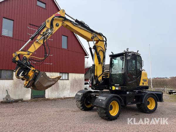 Grävmaskin Yanmar B110W med GPS och redskap
