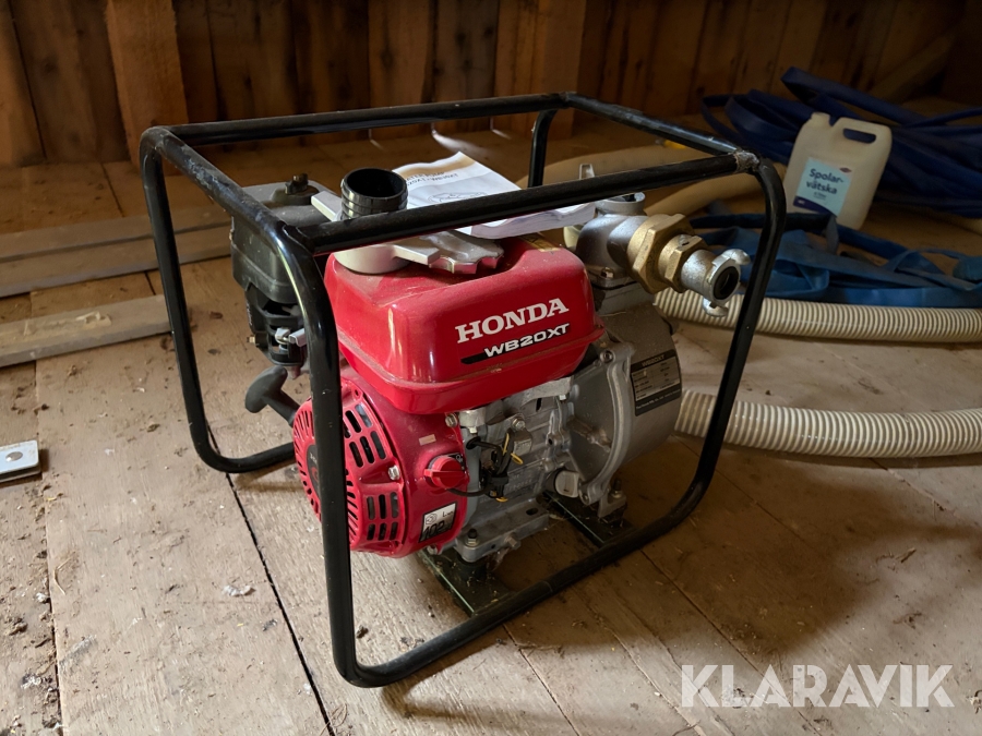 Vattenpump Honda WB20XT med slangar