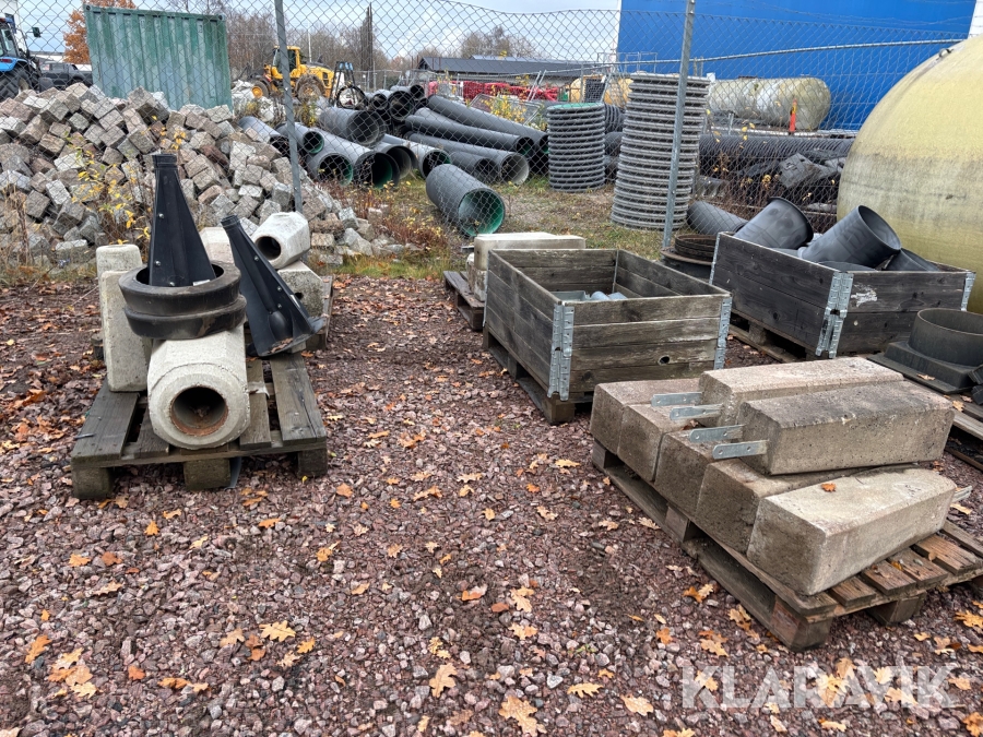 Betongfundament / Betongfötter 21 st i olika storlekar