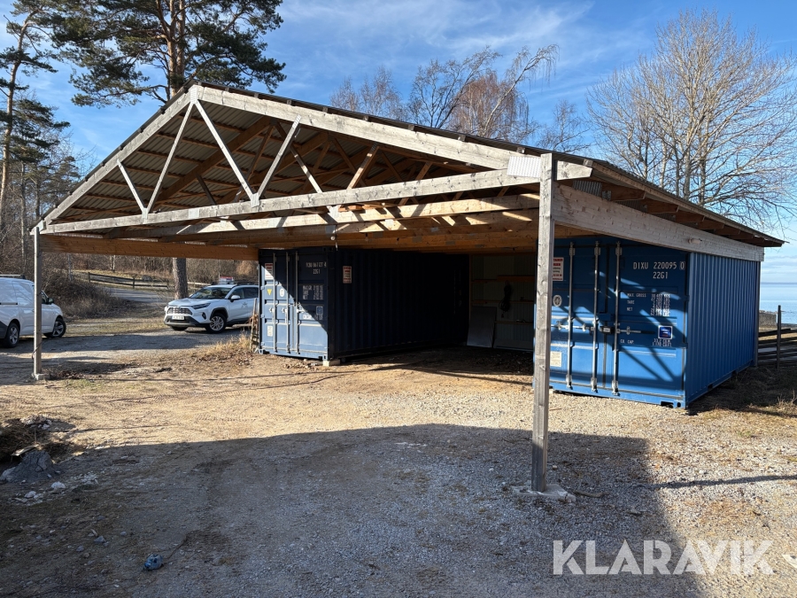 Byggförråd med 2st 20fot container