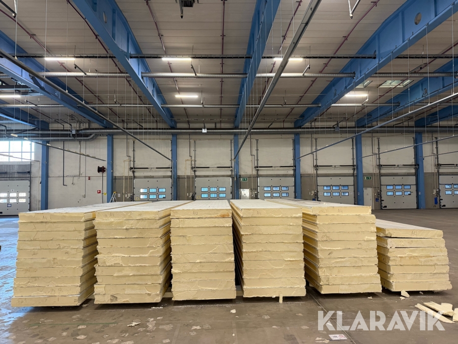 Sandwichpaneler för frys & kylrum Balex Metal Pir Standard 150 mm (PU-PIR-W-ST) ca 393 m2