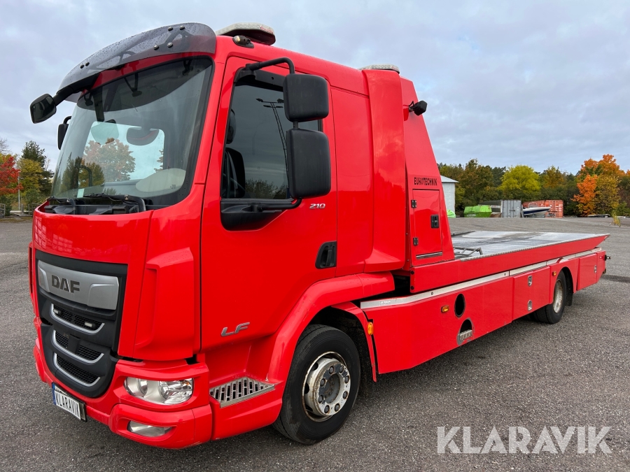 Bärgningsbil DAF LF 210 med eurotechnik byggnation