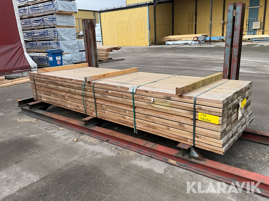 Virkespaket impregnerad trall B-kvalite 34x145 353 Löpmeter