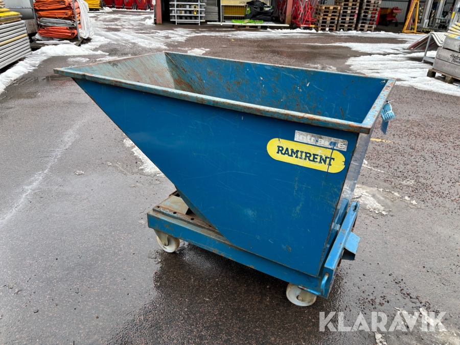 Tippcontainer med gaffelfickor Runelandhs 600L