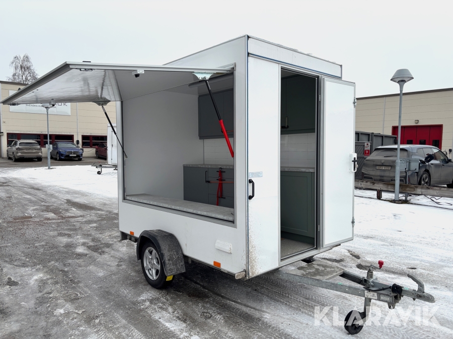 Försäljningsvagn Tomplan Knott med batteri och inredning