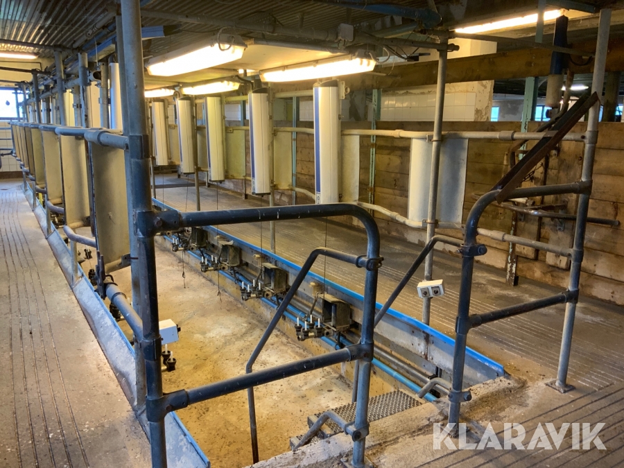 Mjölkningsutrustning Delaval till mjölkgrop dubbel 8