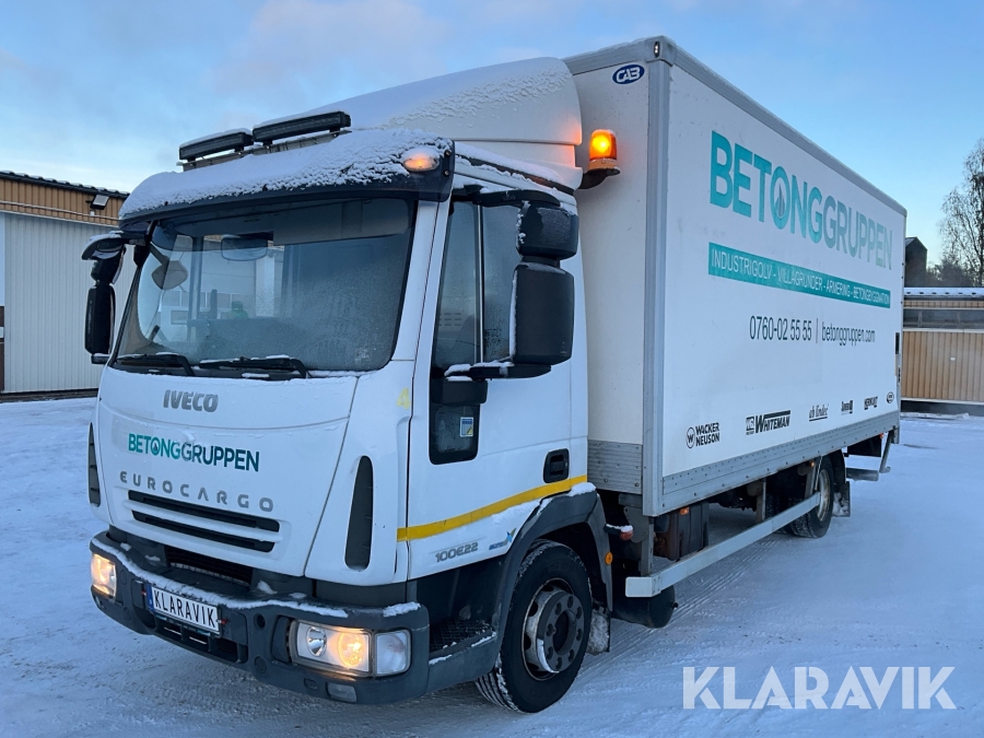 Lastbil Iveco Eurocargo med skåp 100E22