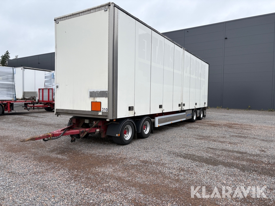 Skåpsläp NTM UTP-29/39L-4 öppningsbart tak