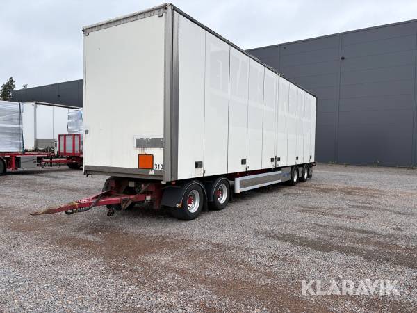 Skåpsläp NTM UTP-29/39L-4 öppningsbart tak
