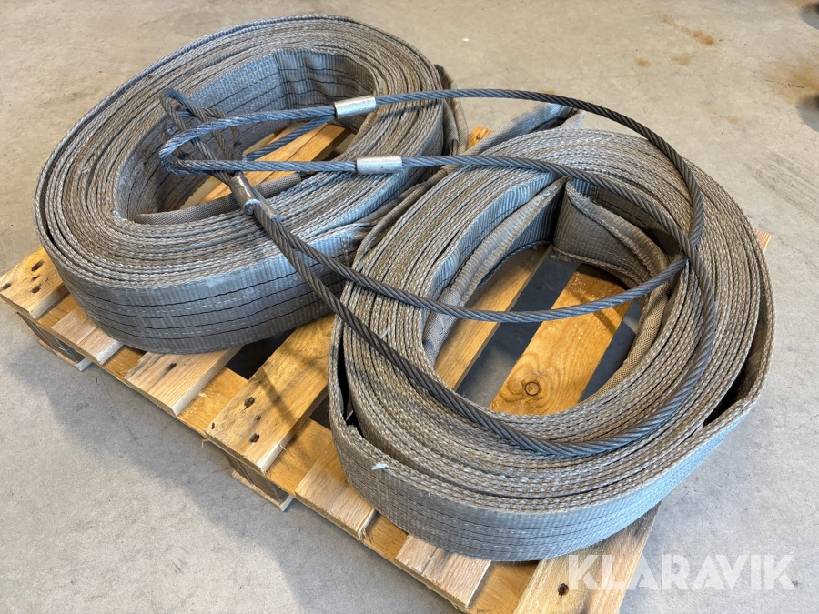 Lyftstroppar 2st ca 4ton 2st vajer