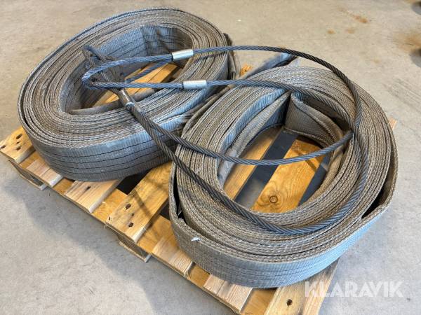Lyftstroppar 2st ca 4ton 2st vajer