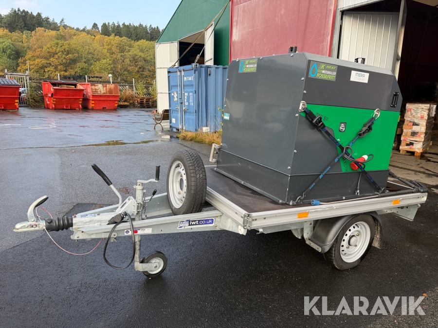 Hetvattenaggregat / Ogräsbekämpning K-vagnen K-Heat Eco Weedkiller Pro3 SP elektrisk på släpkärra