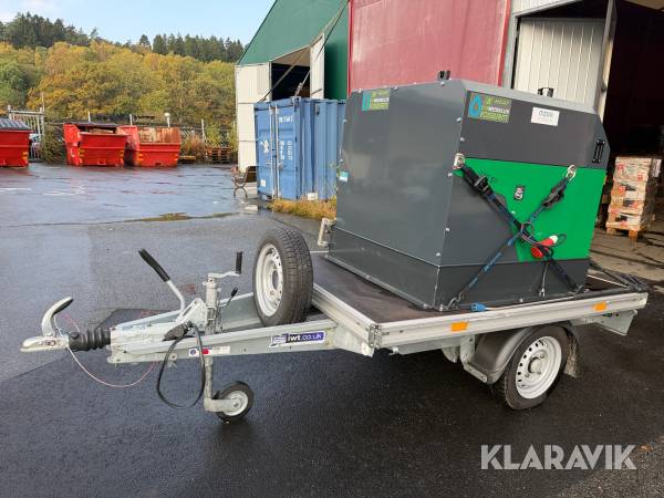 Hetvattenaggregat / Ogräsbekämpning K-vagnen K-Heat Eco Weedkiller Pro3 SP elektrisk på släpkärra