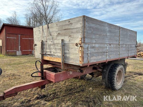 Traktorvagn 7 kubik hydraulisk tipp