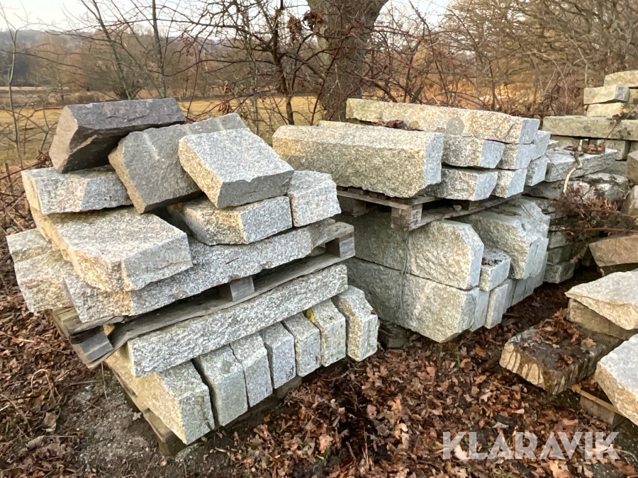 Kantsten 8 pallar diverse storlekar