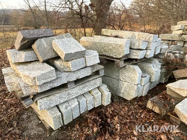 Kantsten 8 pallar diverse storlekar