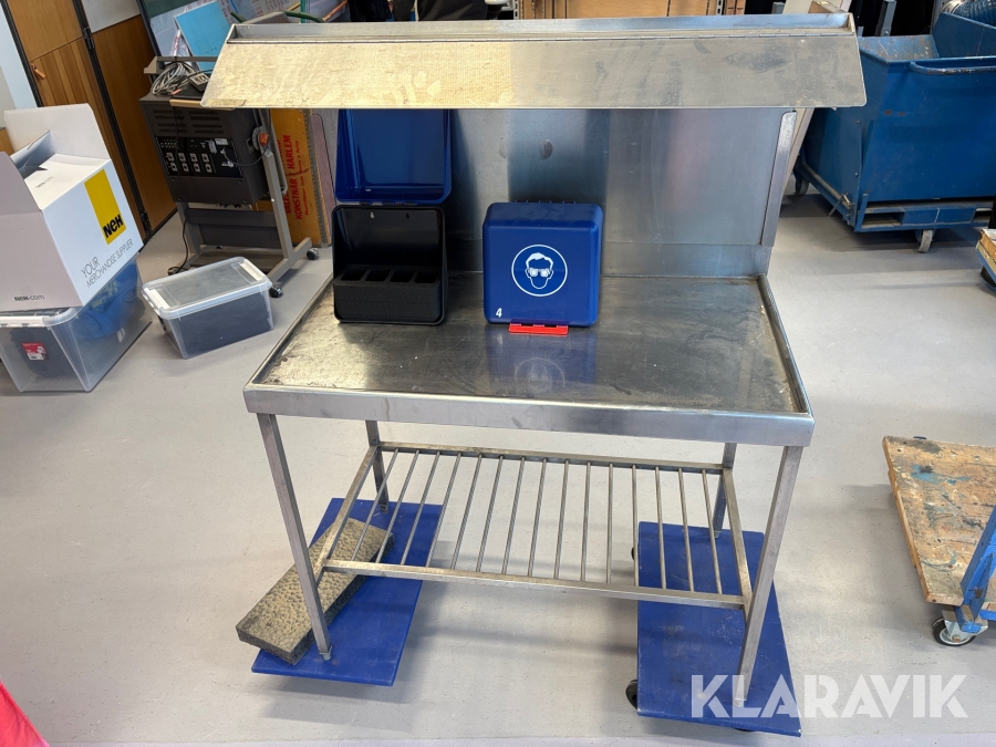 Rostfri arbetsbänk & rörbock