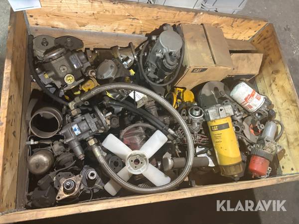 Parti hydraulpumpar, filter samt tillbehör