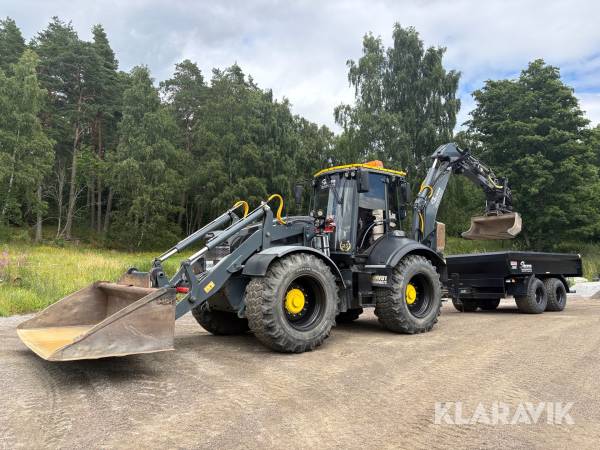 Grävlastare Lännen 8600 K med kärra & redskap