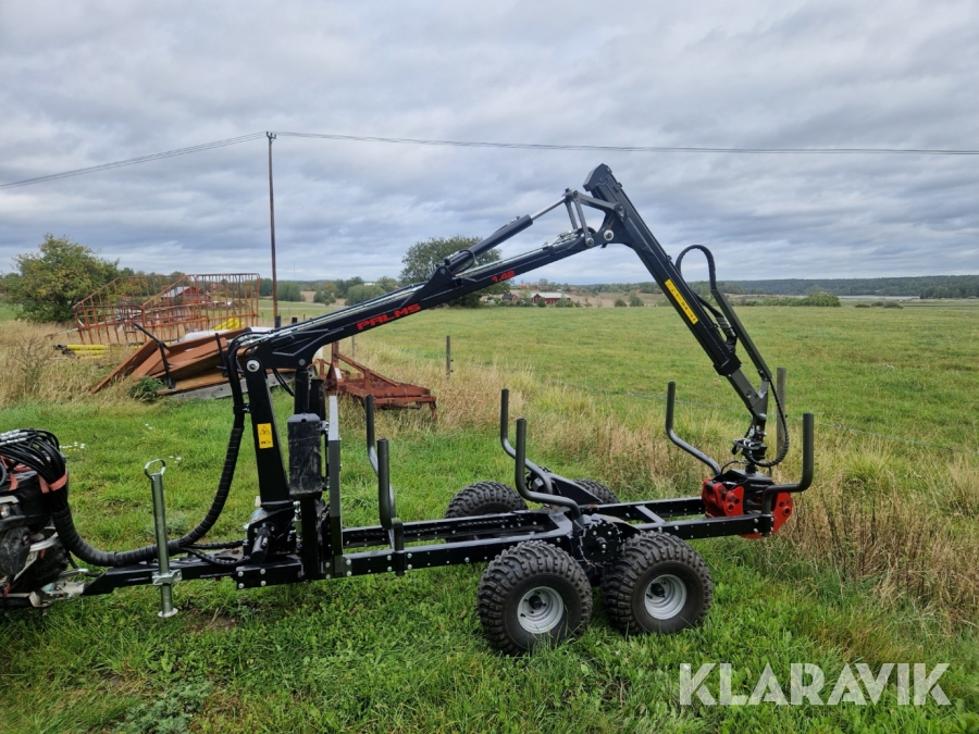 Huggarvagn med kran Palms 1,42