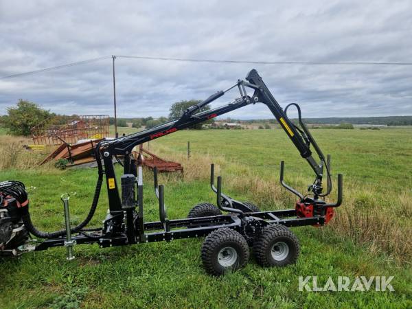 Huggarvagn med kran Palms 1,42