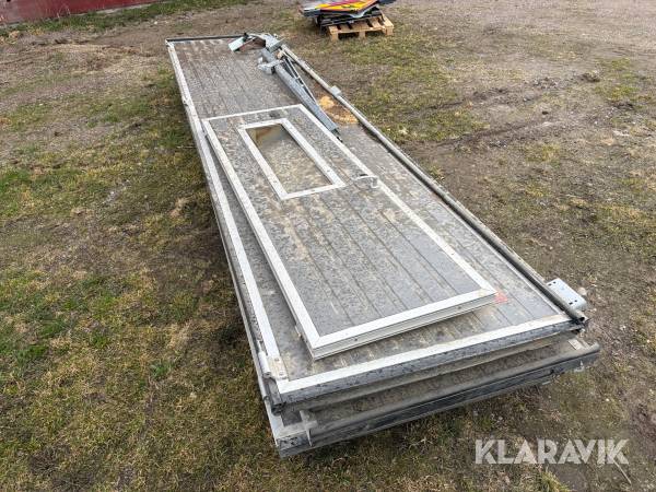 Industriport med gångdörr Prido