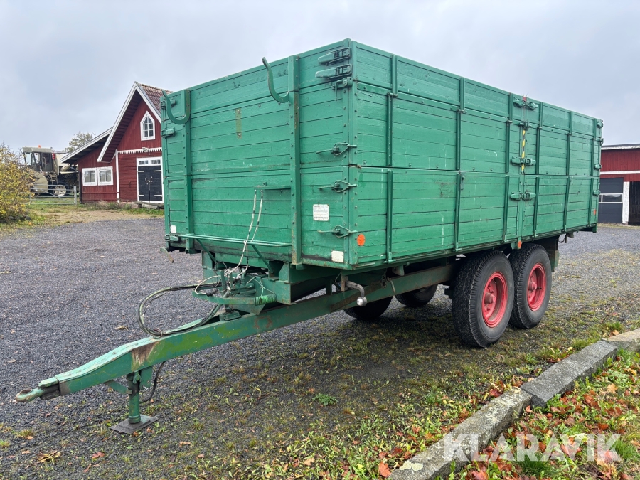Tippvagn / spannmålsvagn 10ton bromsad