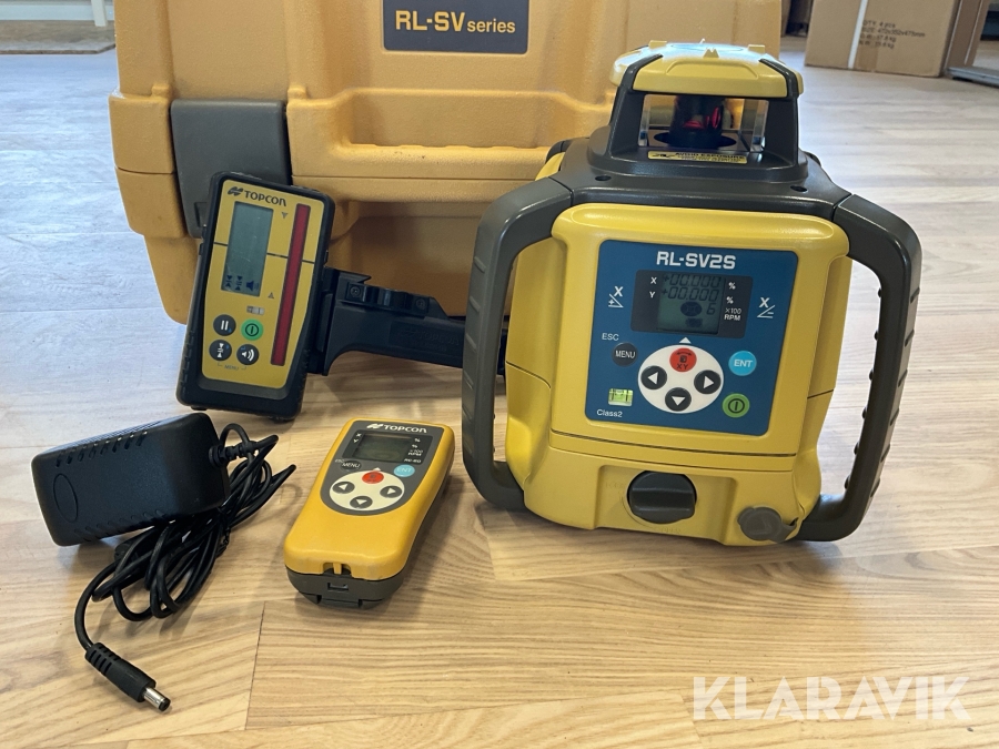 Tvåfallslaser Topcon RL-SV2S kalibrerad