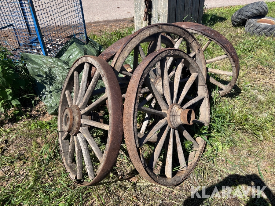 Trähjul 5st