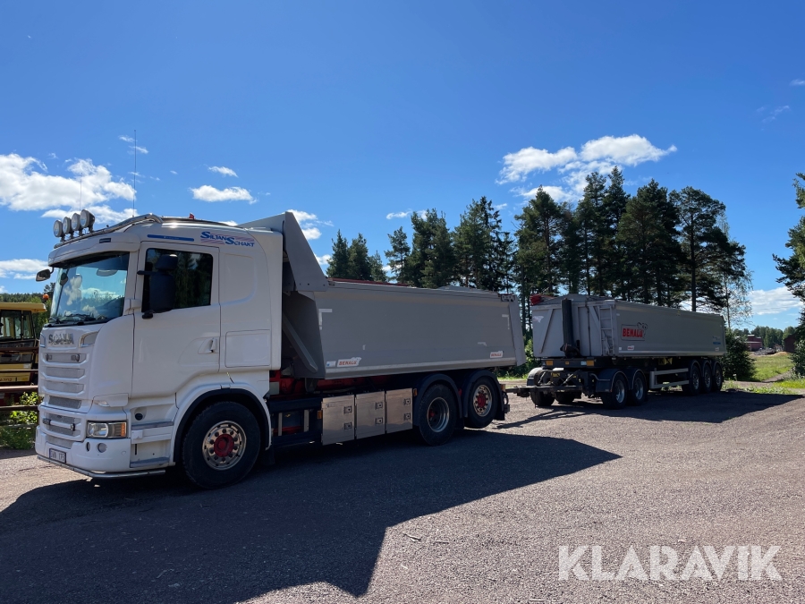 Lastbil Scania R560 Benalu tipp ekipage