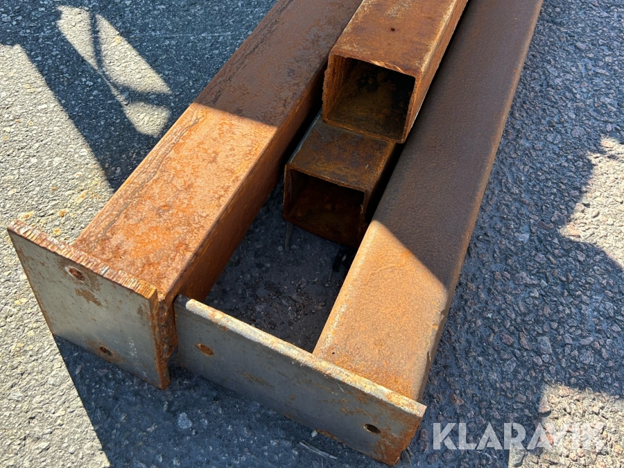 Stålbalkar 3 st, 90x90