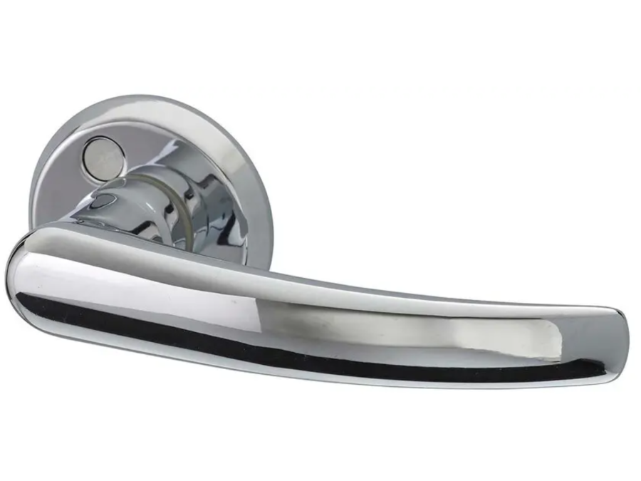 Innerdörrhandtag Hvid Alfhild, krom, 110 mm, 5 st