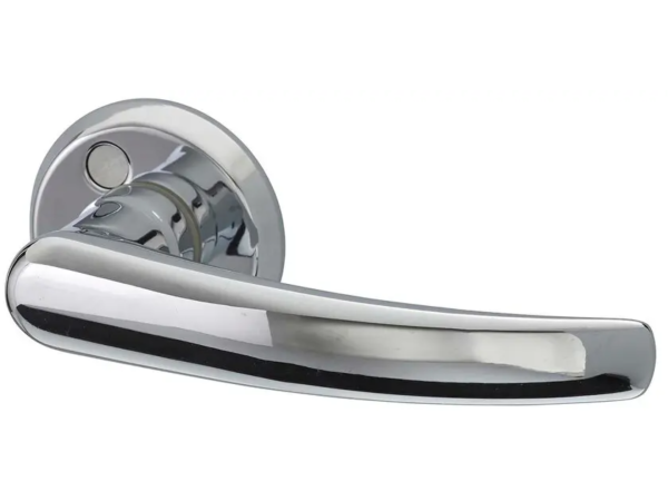 Innerdörrhandtag Hvid Alfhild, krom, 110 mm, 5 st