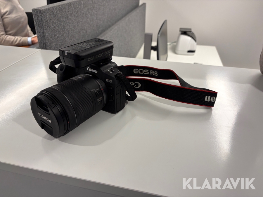 Kamera utrustning Canon EOS R8 med 24-105 objektiv