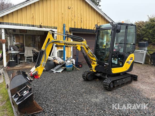 Grävmaskin Yanmar SV18 med redskap